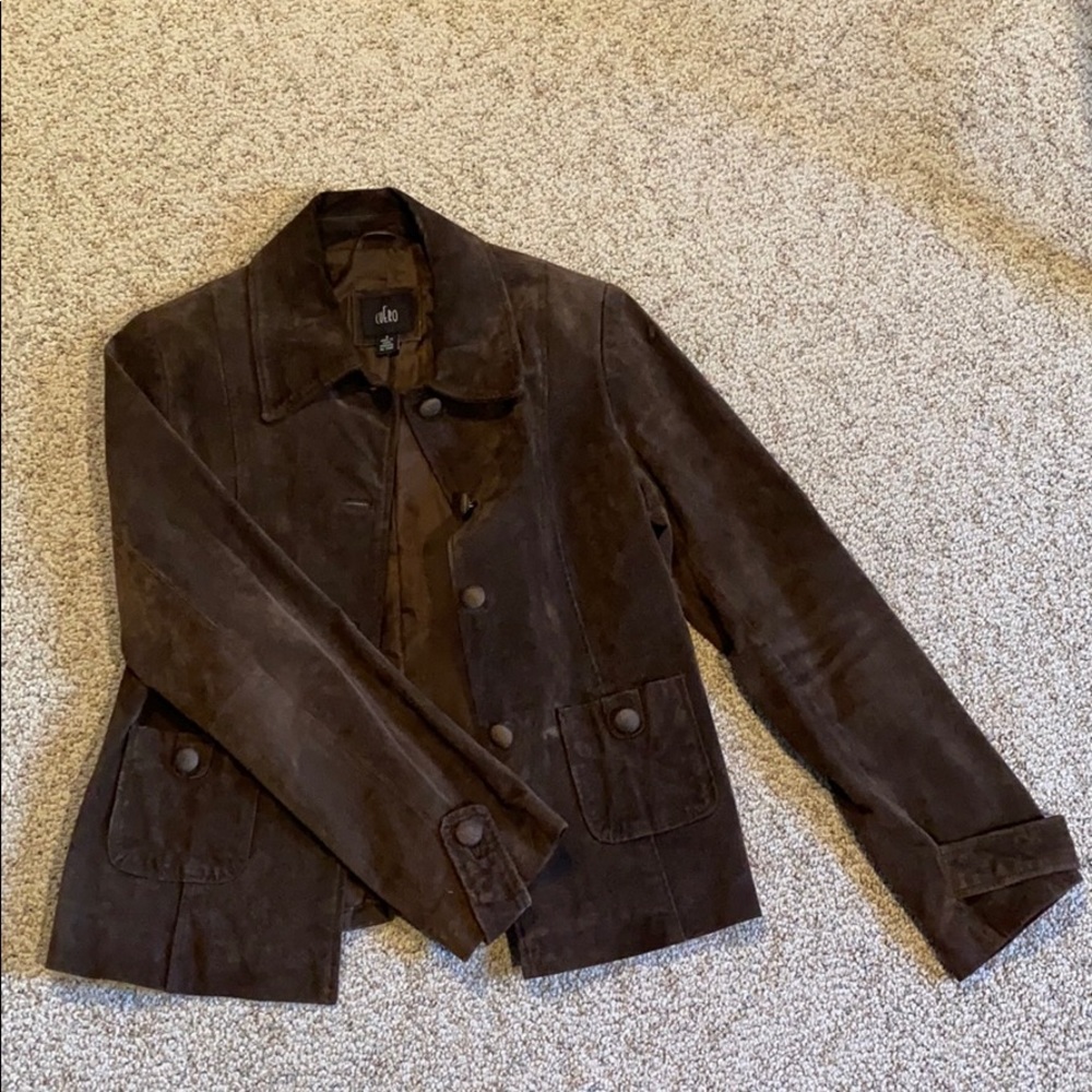 Cuero brown leather jacket